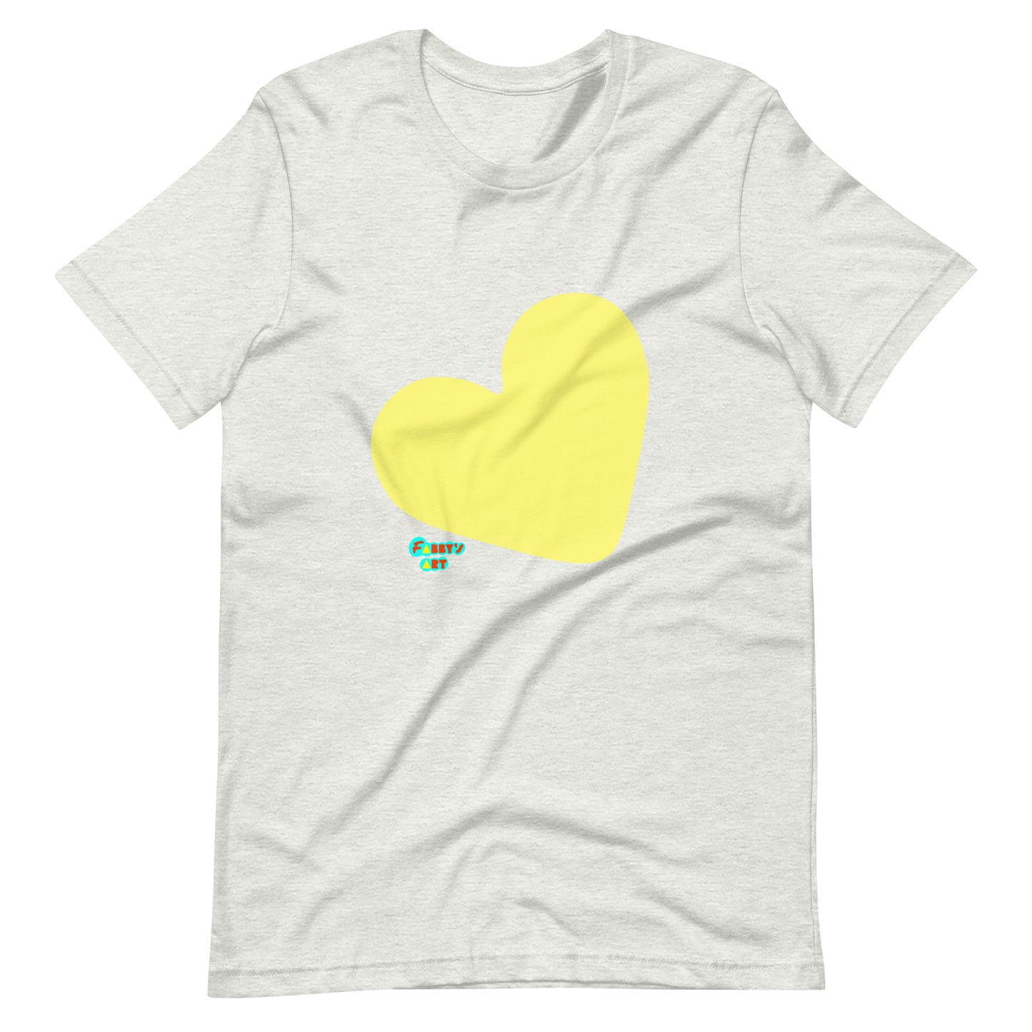 Yellow heart Unisex t-shirt