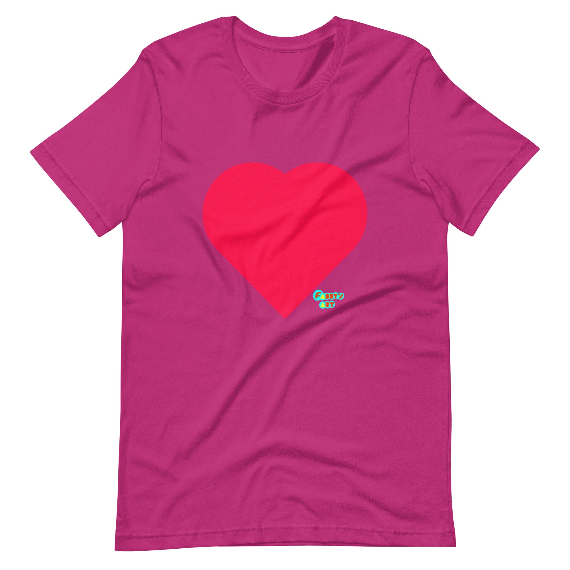 Red heart Unisex t-shirt