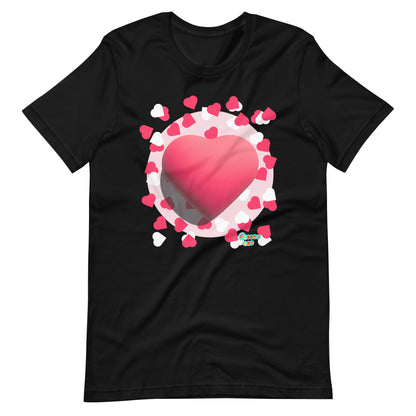 Valentines heart Unisex t-shirt