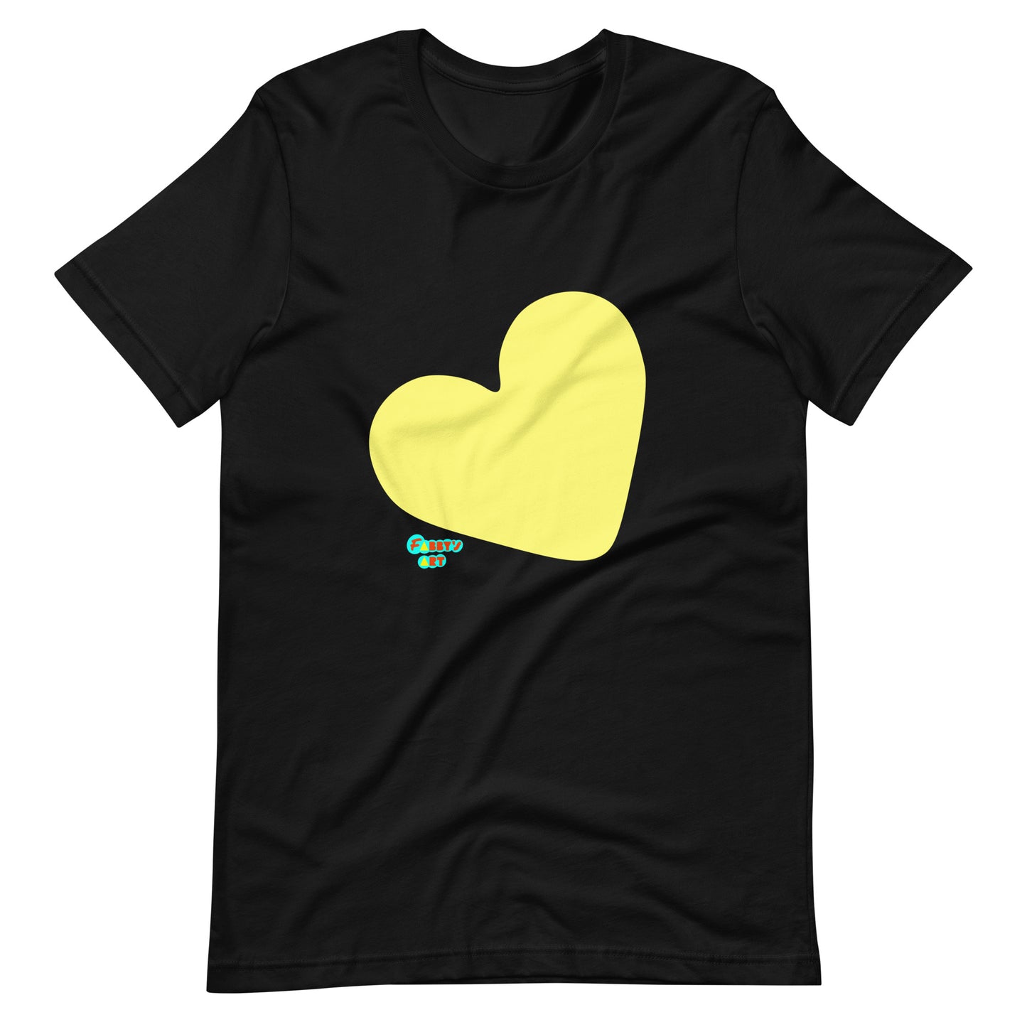 Yellow heart Unisex t-shirt