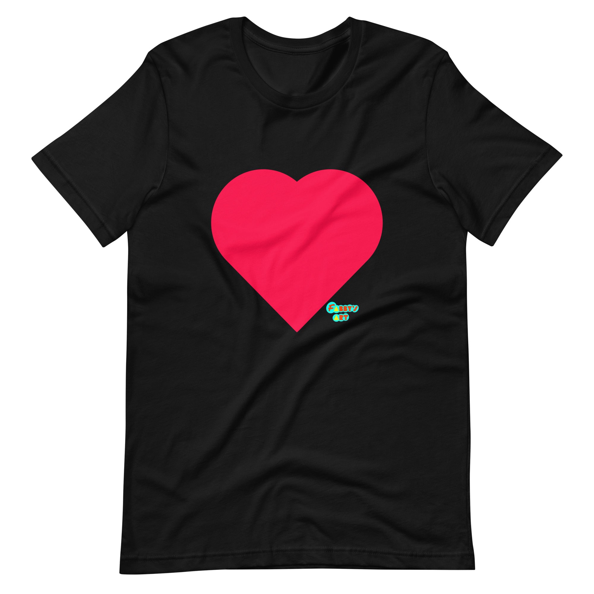 Red heart Unisex t-shirt