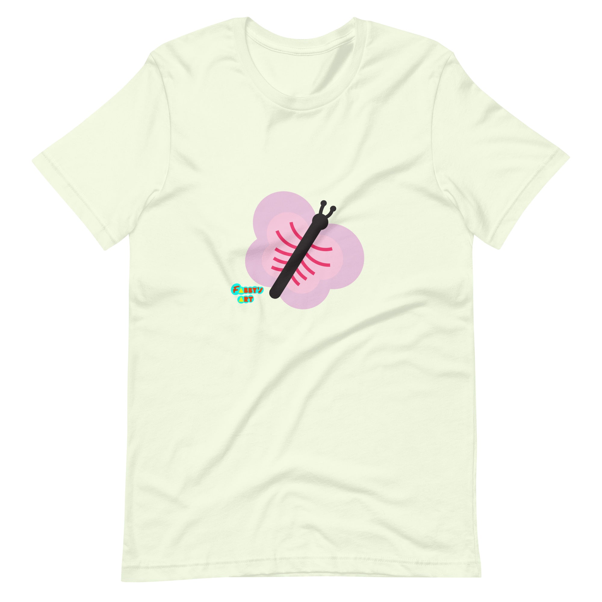 Pink butterfly Unisex t-shirt
