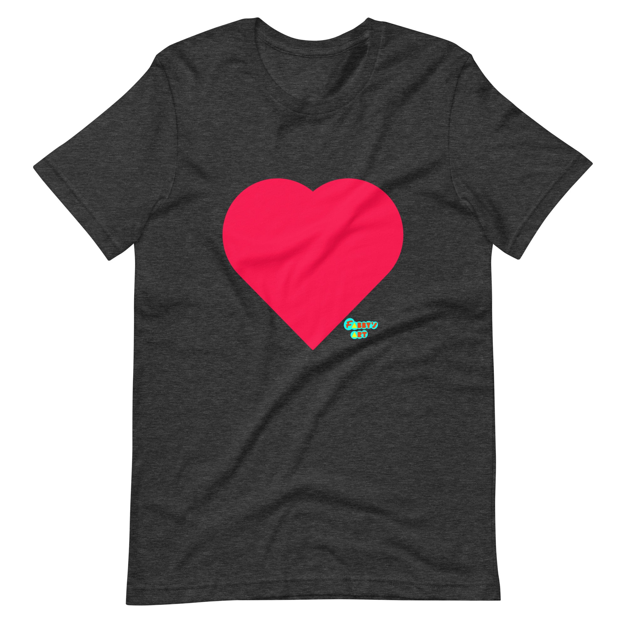 Red heart Unisex t-shirt