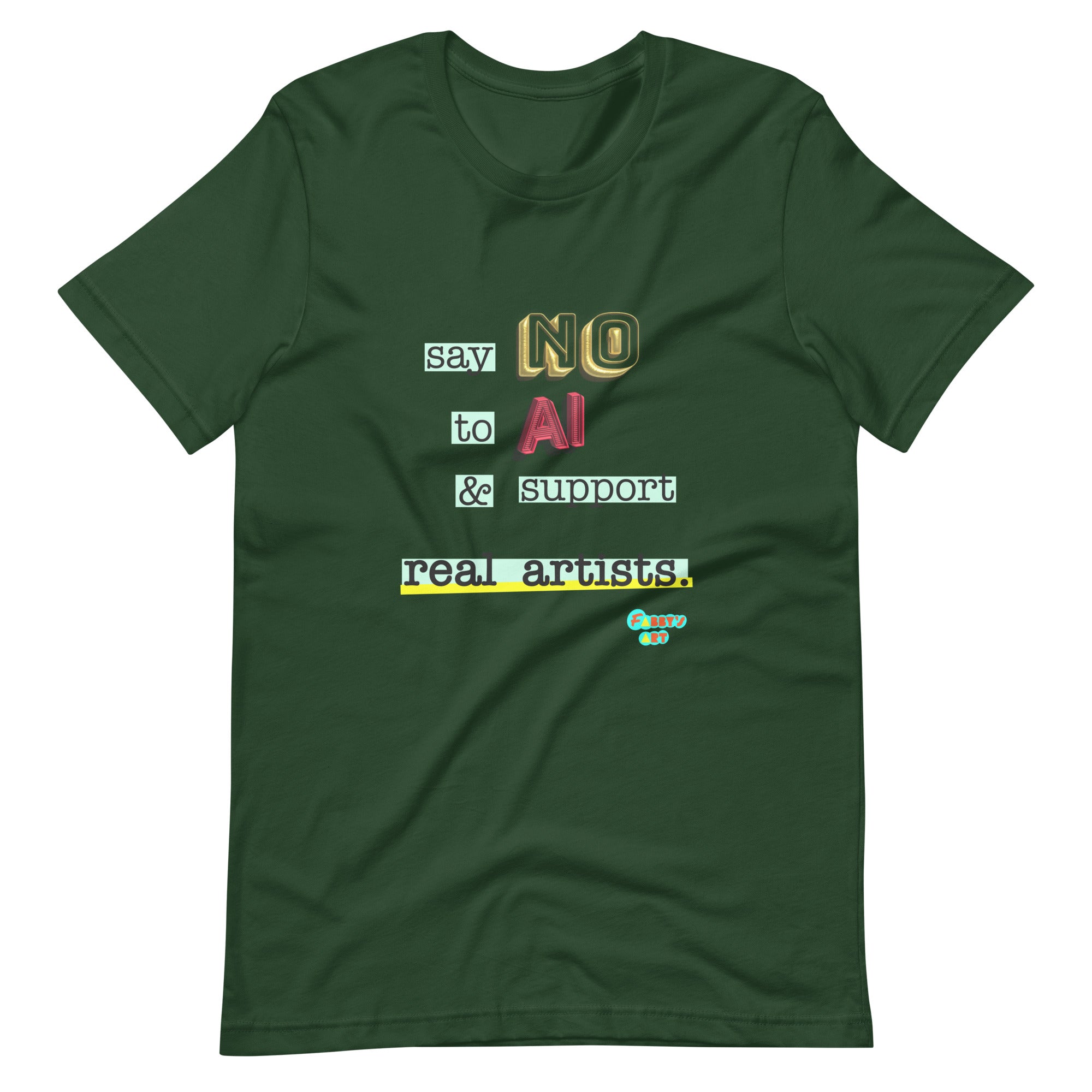 Say no to AI Unisex t-shirt