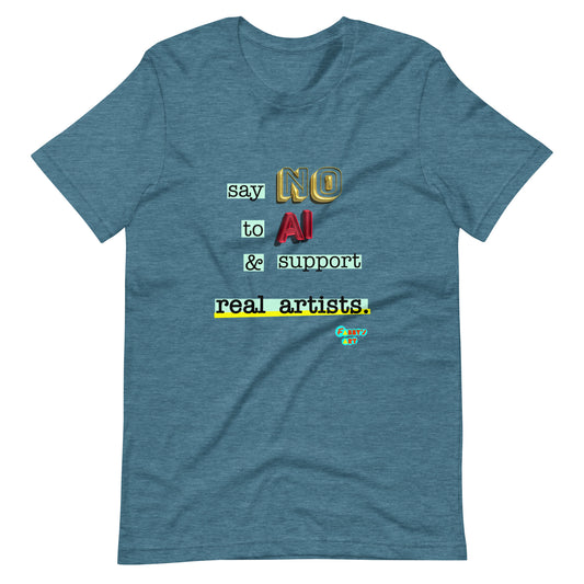 Say no to AI Unisex t-shirt