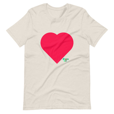 Red heart Unisex t-shirt