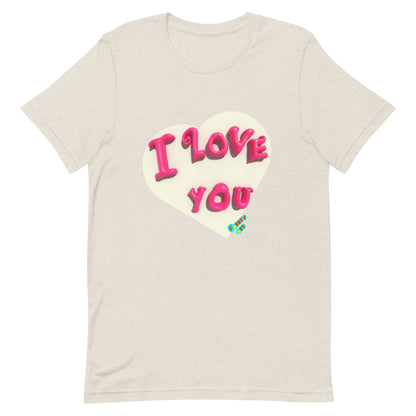 I love you heart Unisex t-shirt