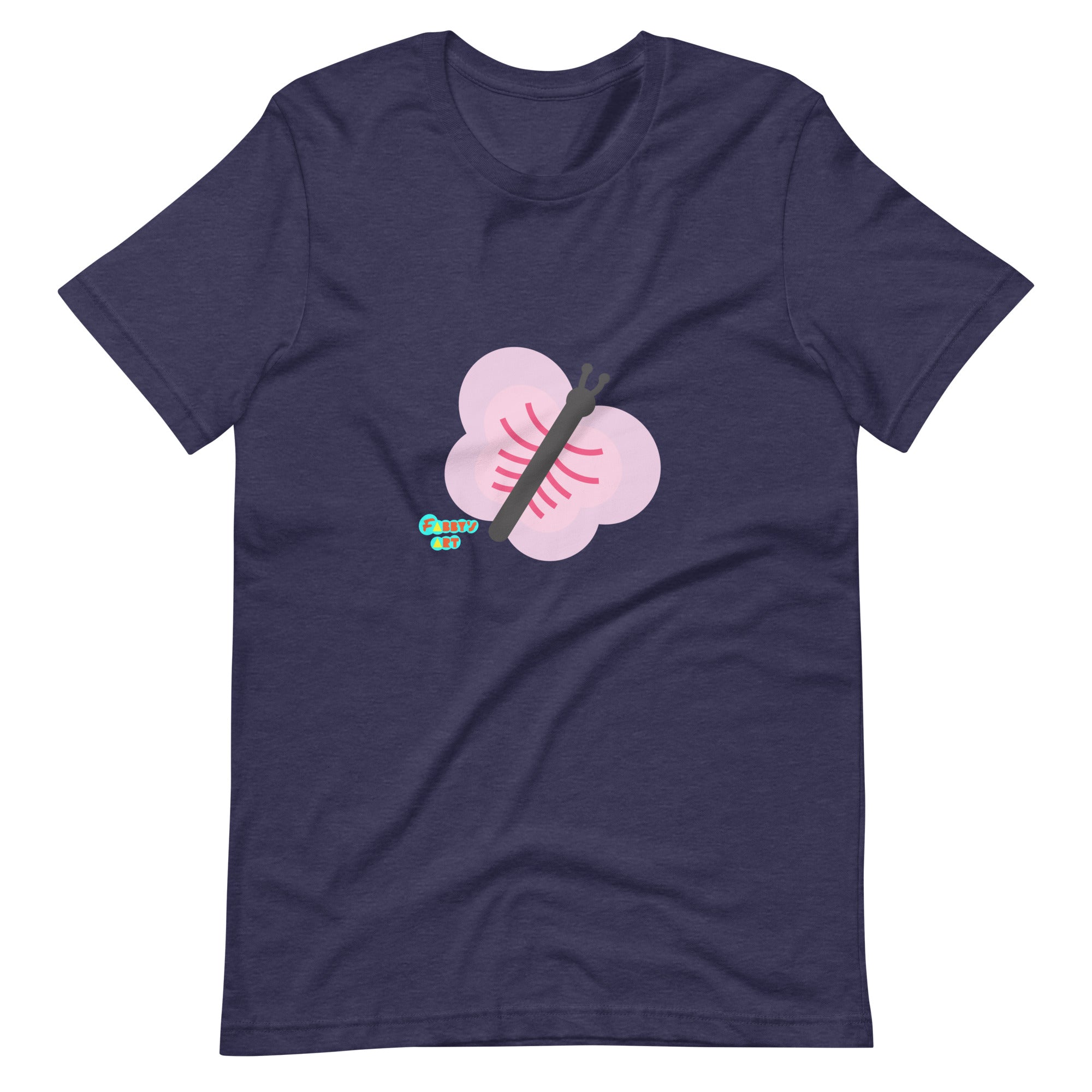 Pink butterfly Unisex t-shirt