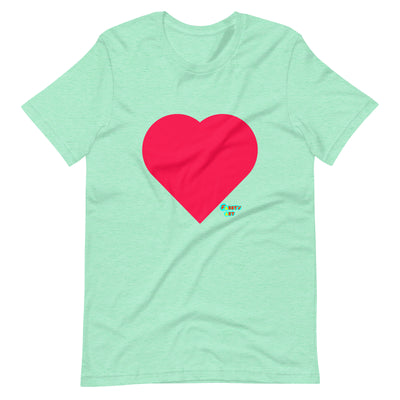 Red heart Unisex t-shirt