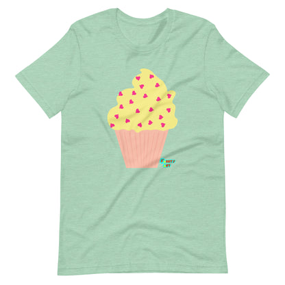 Yellow cupcake Unisex t-shirt