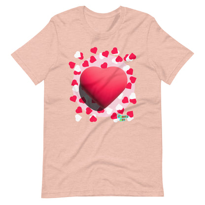 Valentines heart Unisex t-shirt