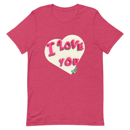 I love you heart Unisex t-shirt