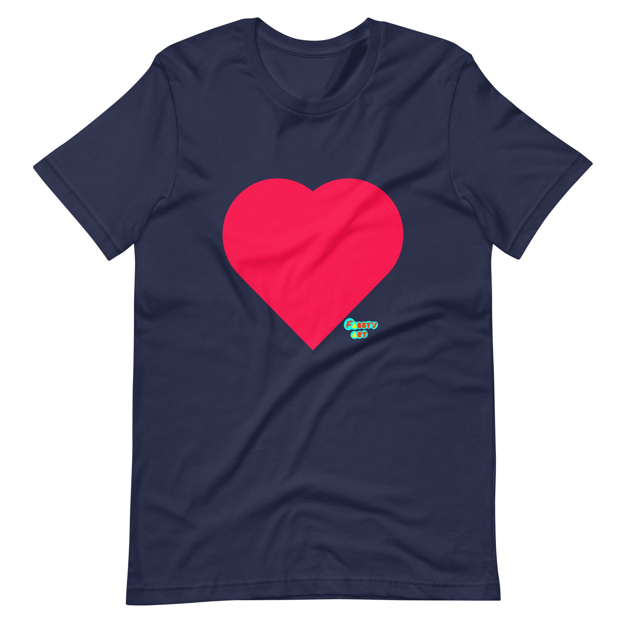 Red heart Unisex t-shirt