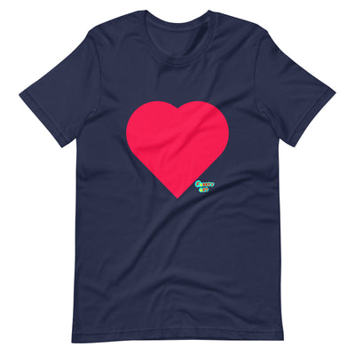 Red heart Unisex t-shirt