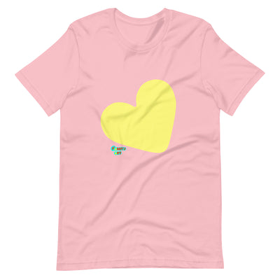 Yellow heart Unisex t-shirt