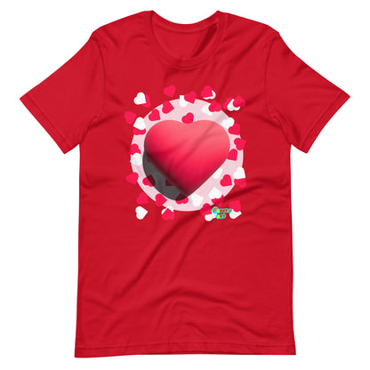 Valentines heart Unisex t-shirt