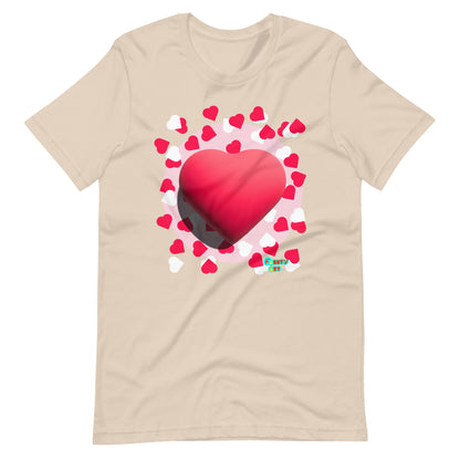 Valentines heart Unisex t-shirt