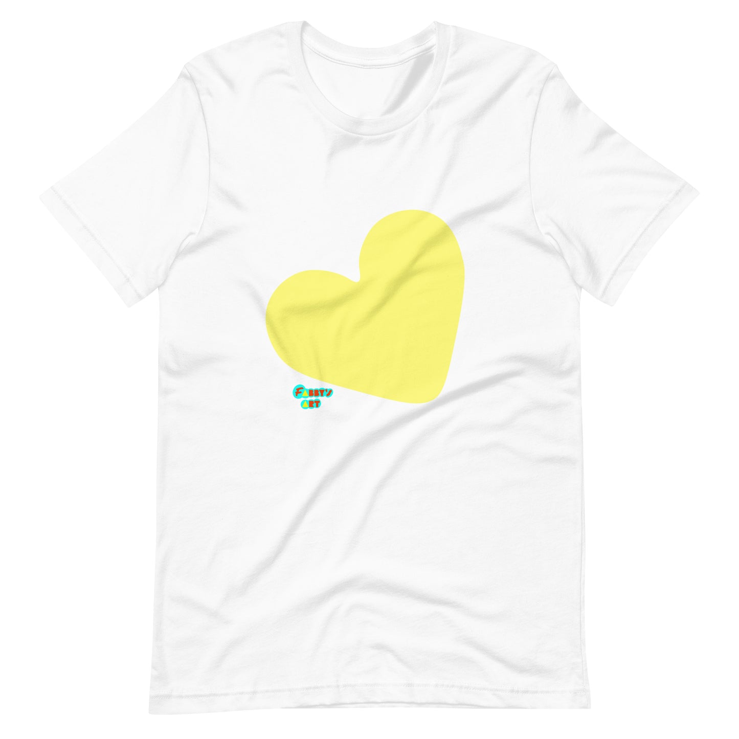 Yellow heart Unisex t-shirt