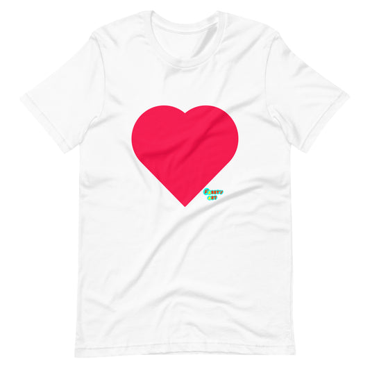 Red heart Unisex t-shirt