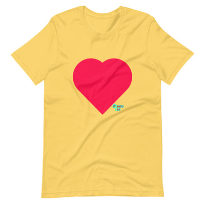 Red heart Unisex t-shirt