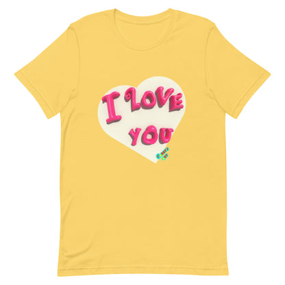 I love you heart Unisex t-shirt