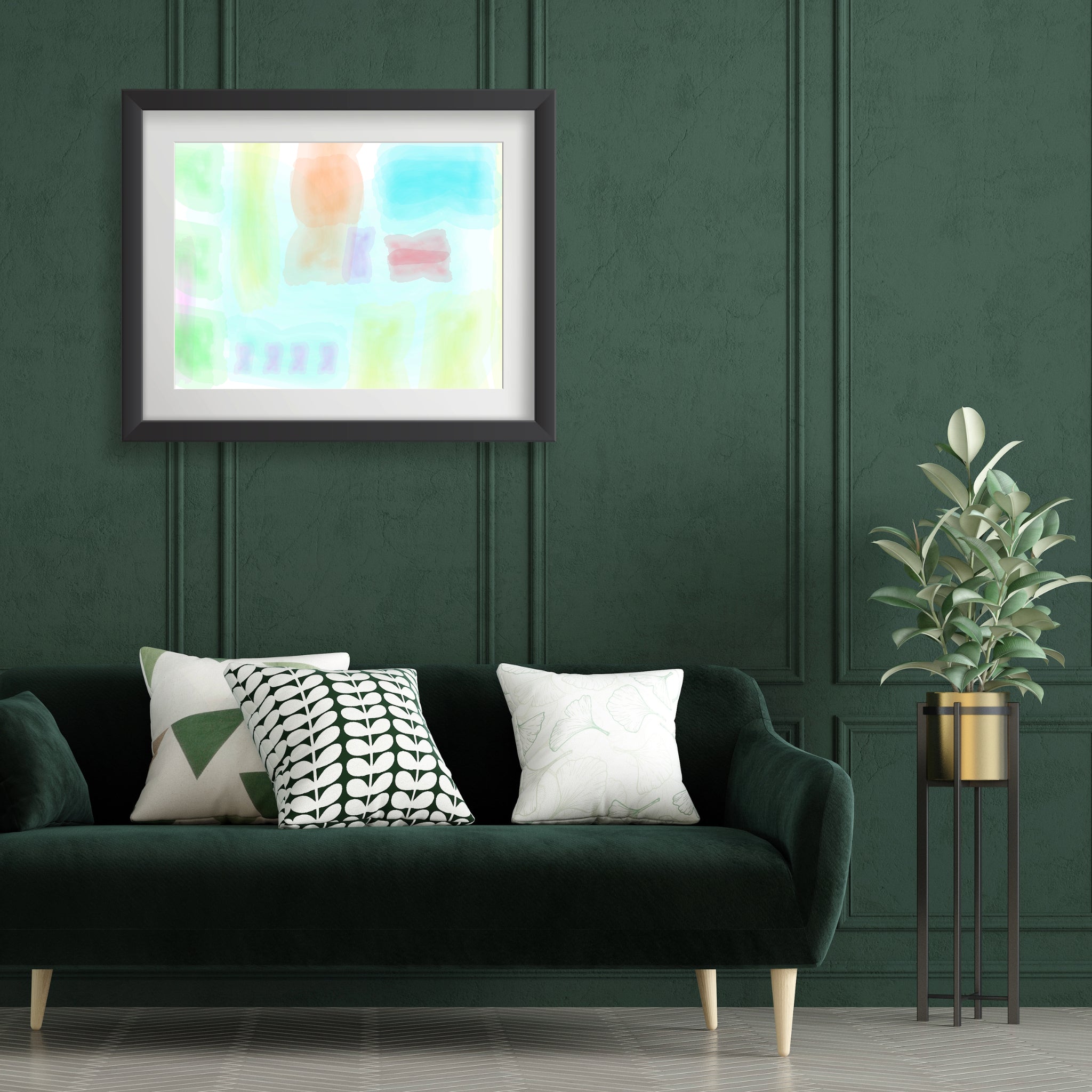 Watercolor Abstract Poster