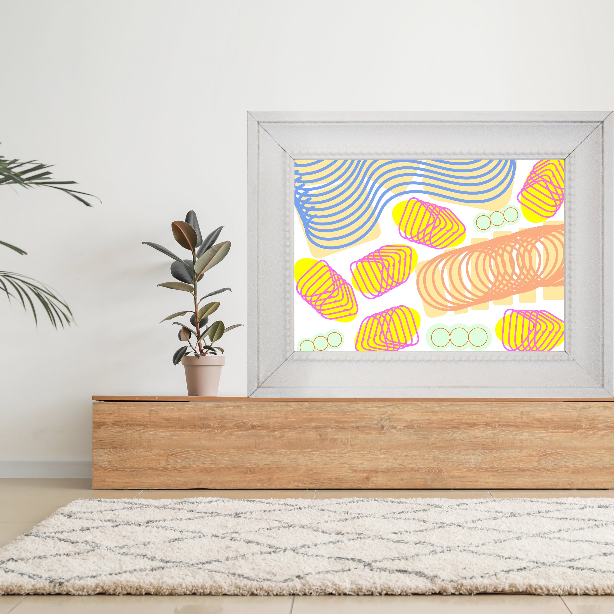 Spiral momentum (white), Poster