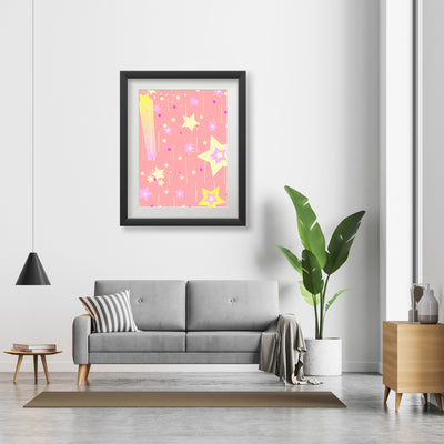 Yellow Stars Poster