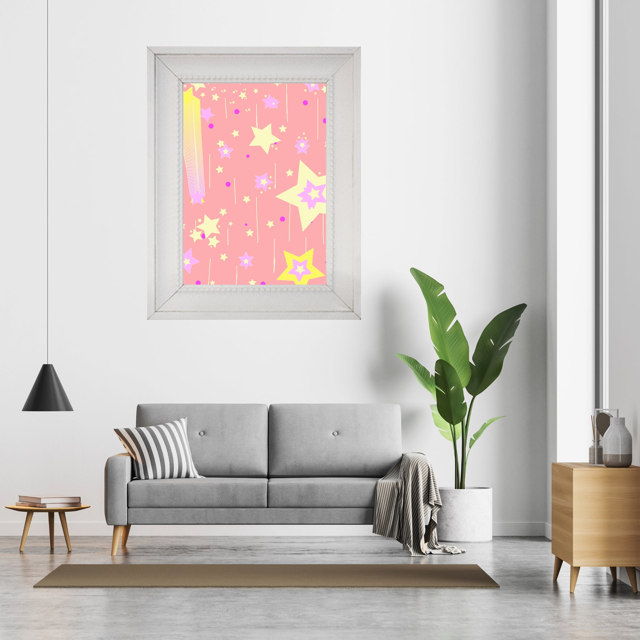 Yellow Stars Poster